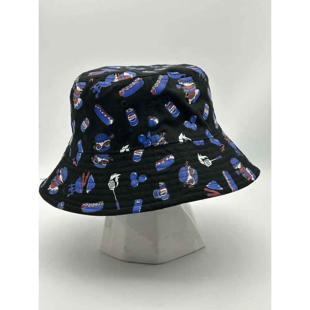 RARE Reversible Better With Pepsi Bucket Hat Cookout Hot Dogs Burgers Spatula‎